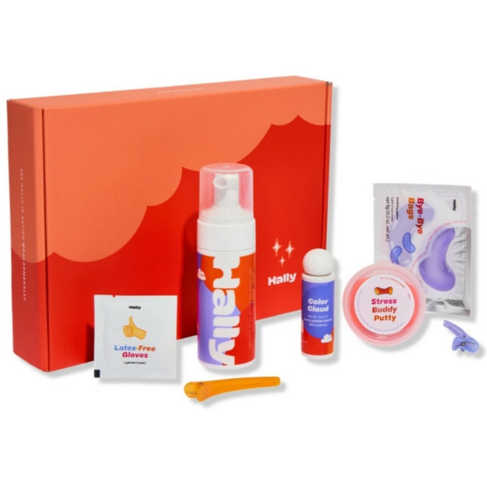 HALLY COLOR VALUE KIT CLOUD FOAMING HAIRCOLOR + FUN EXTRAS.